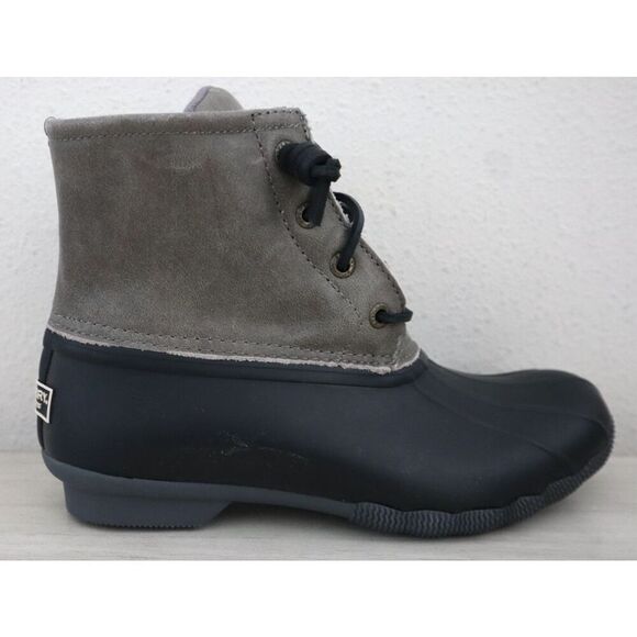 Sperry Top-Sider STS81732 Women's 7M Black/Gray Saltwater Core Duck Boots - Picture 6 of 12